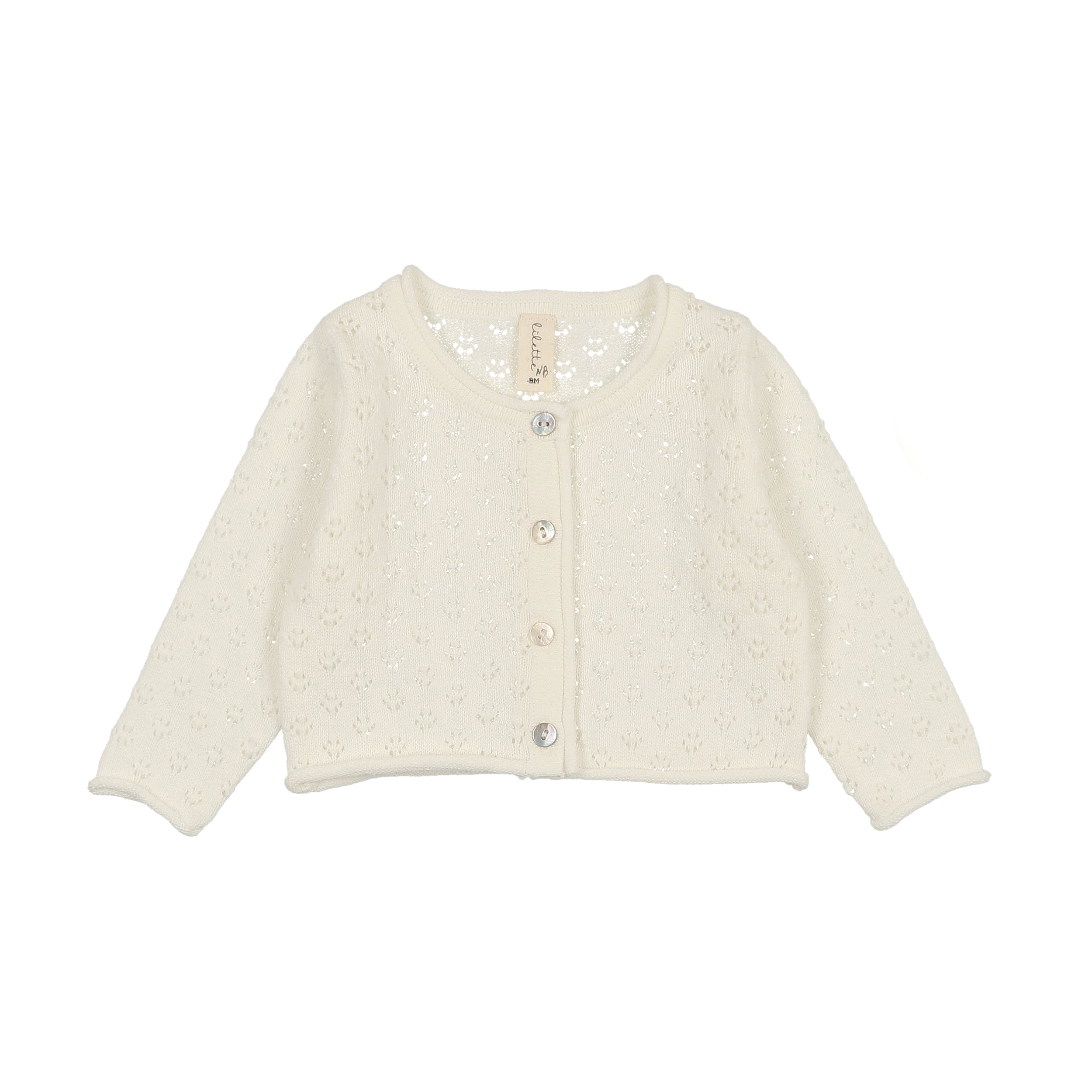 Lilette Knit Pointelle Cardigan – Babys breath layette