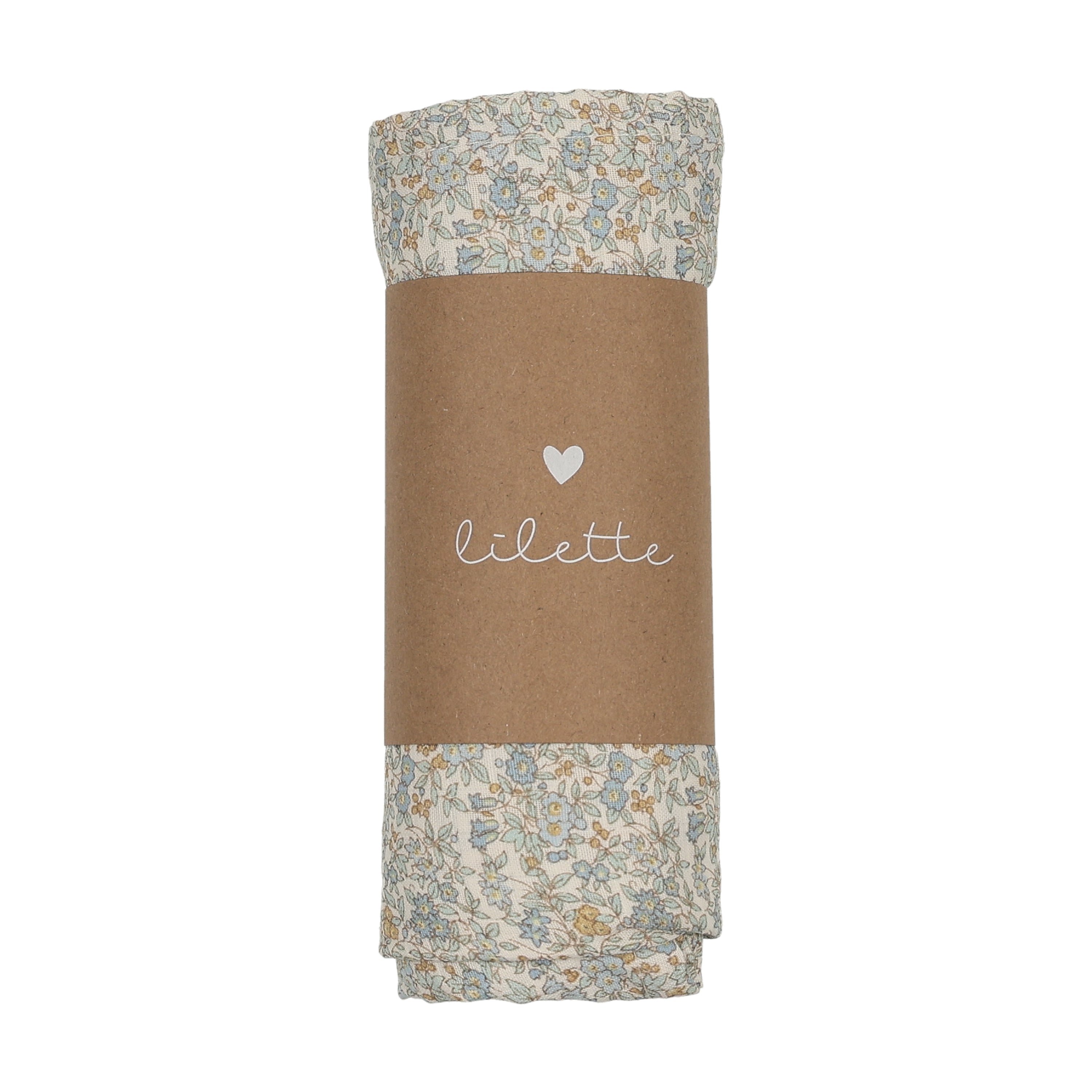 Lilette Liberty Floral Swaddle - Cream/Blue