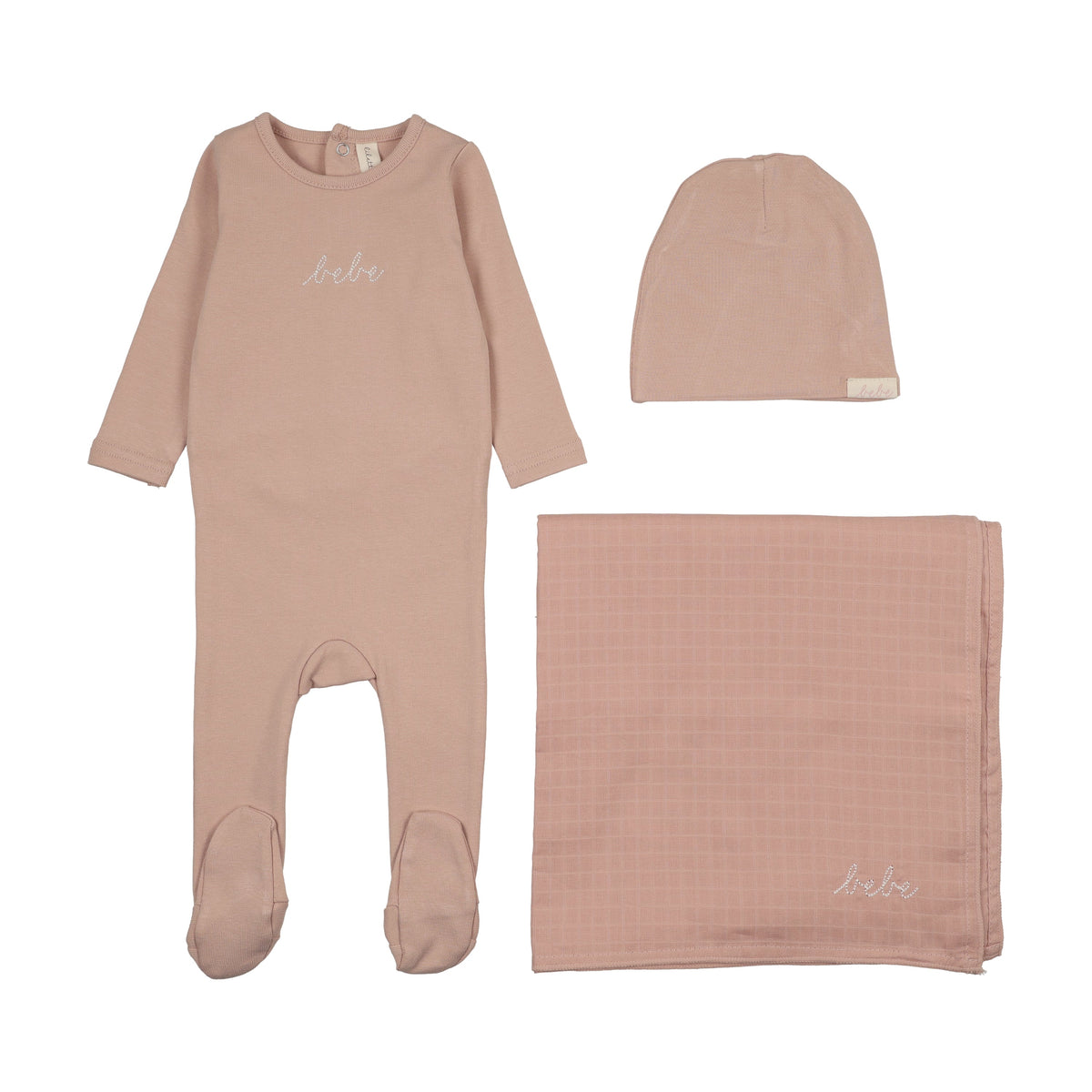 Lilette Take Me Home Bebe Layette Set - Dusty Pink
