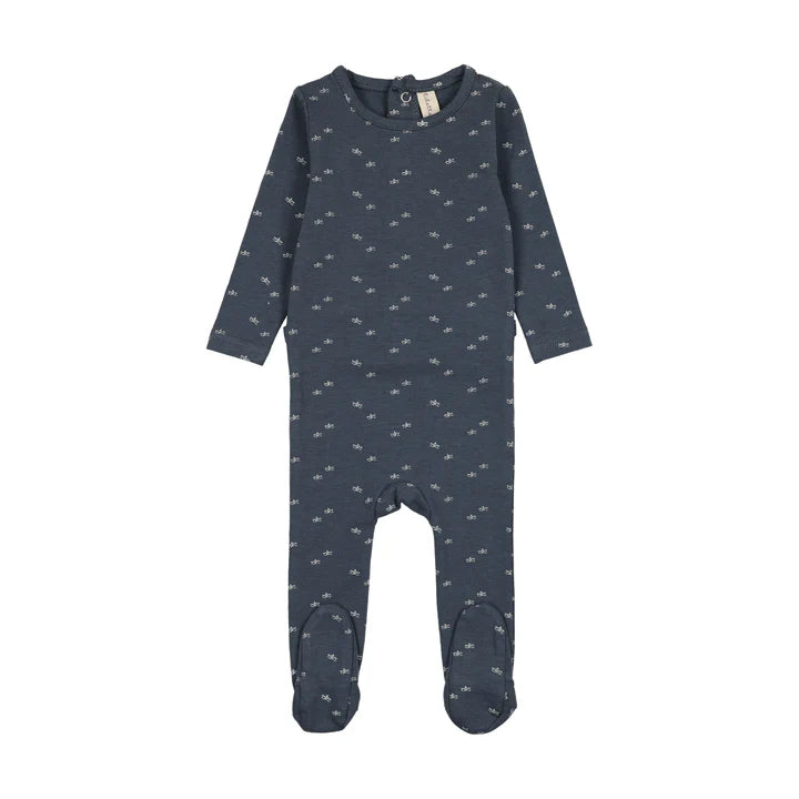 Lilette Paper Boat Footie - Off Navy
