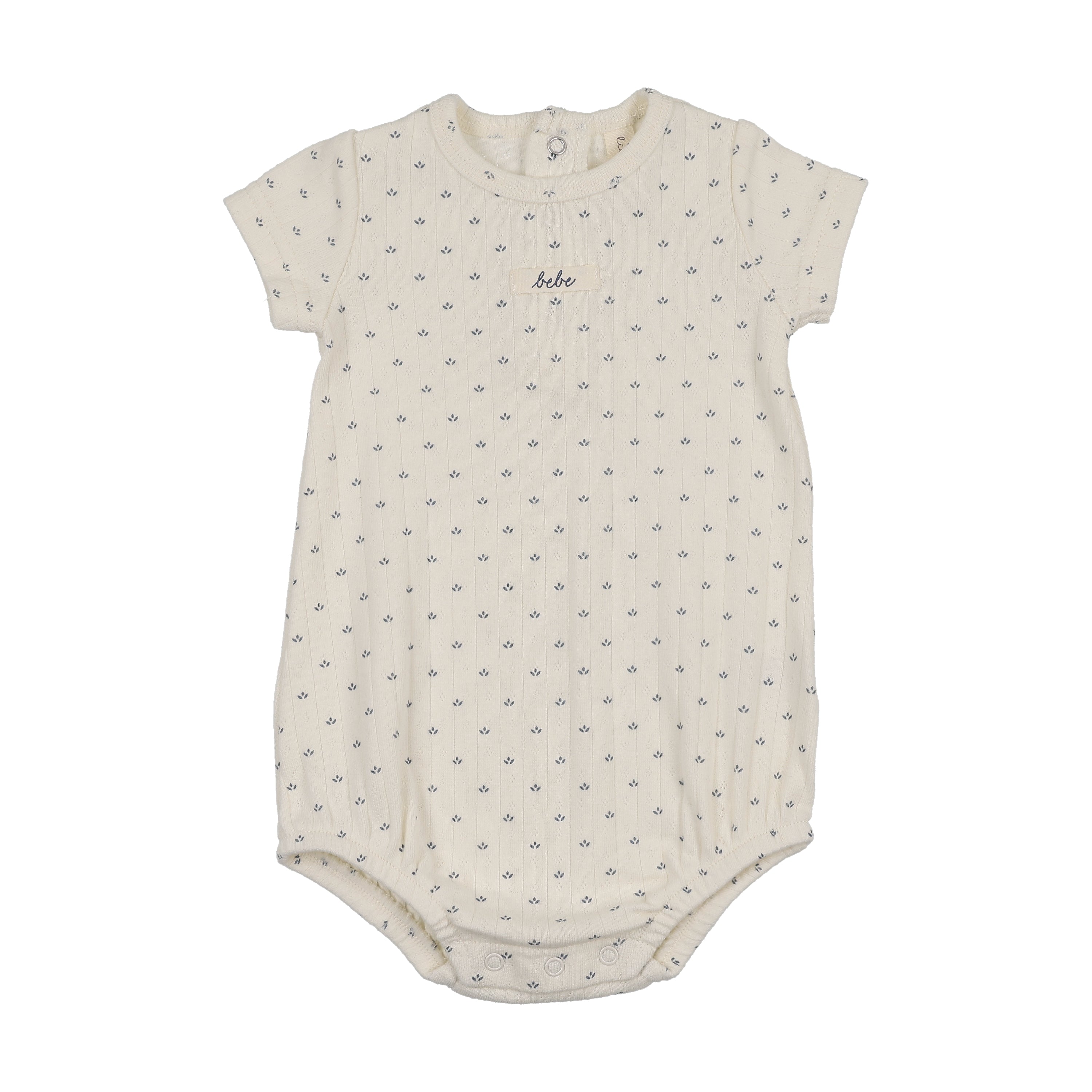 Lilette Floret Print Romper - Cream/Blue