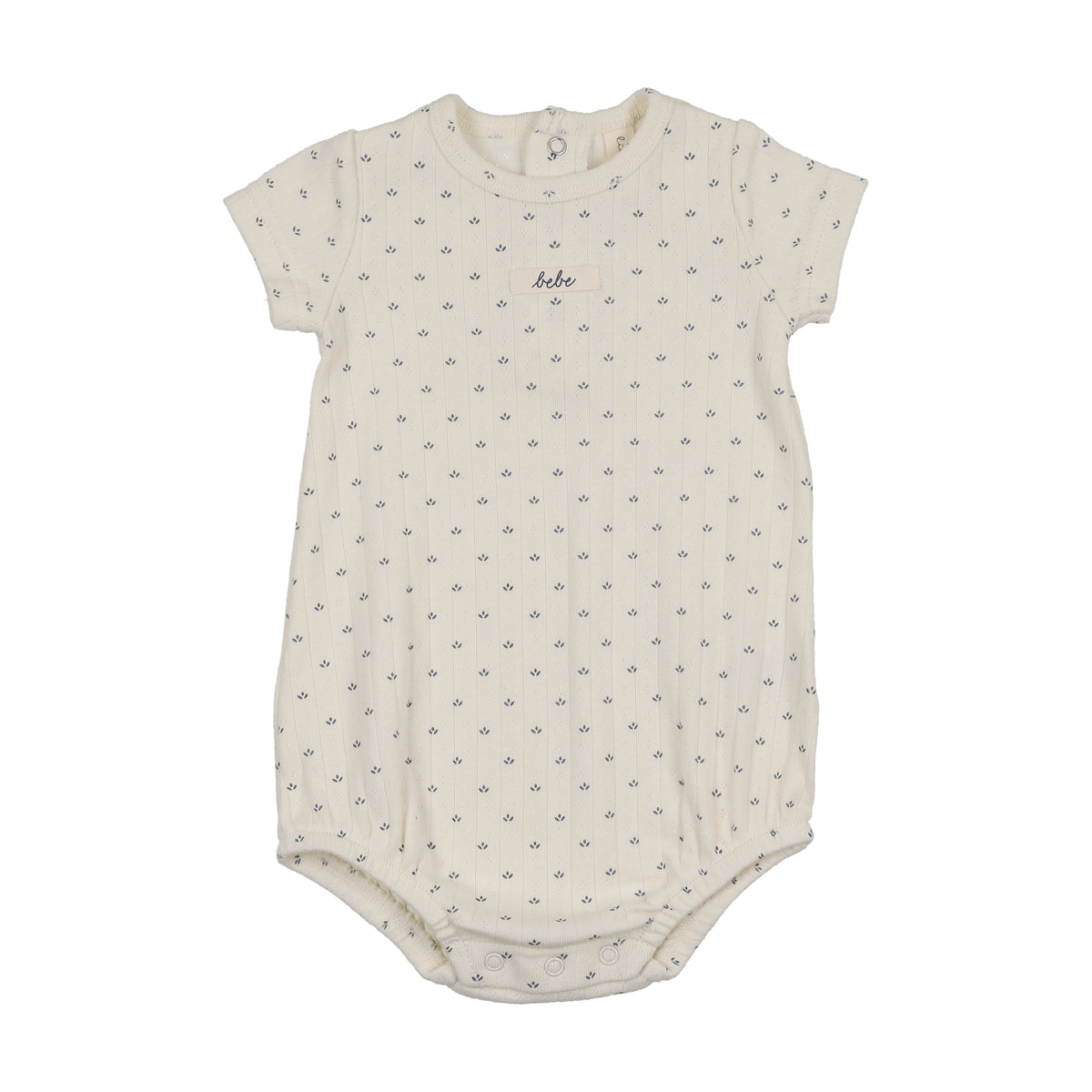 Lilette Floret Print Romper - Cream/Blue