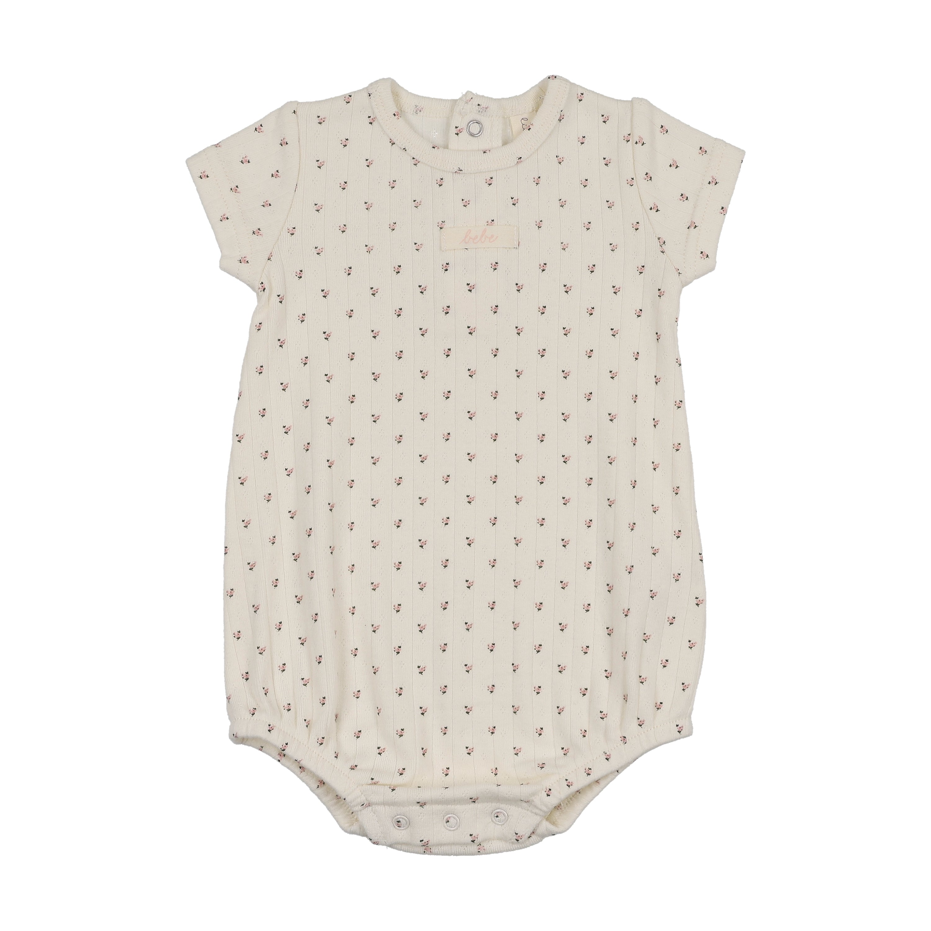 Lilette Floret Print Romper - Cream/Pink
