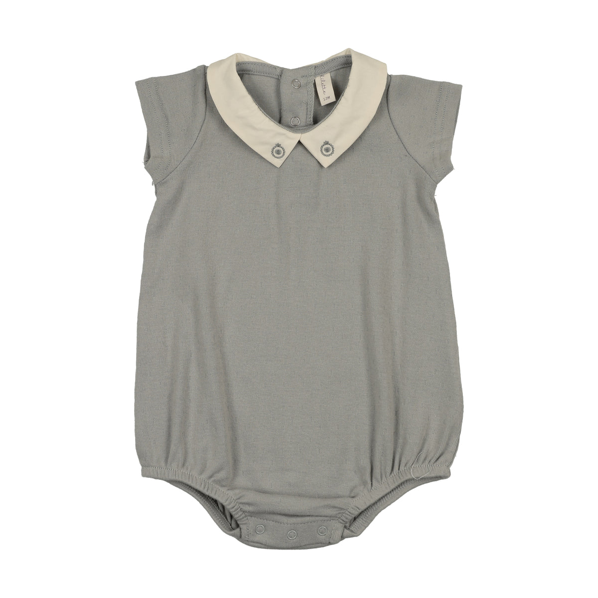 Lilette Sweetheart Collar Romper - Light Blue