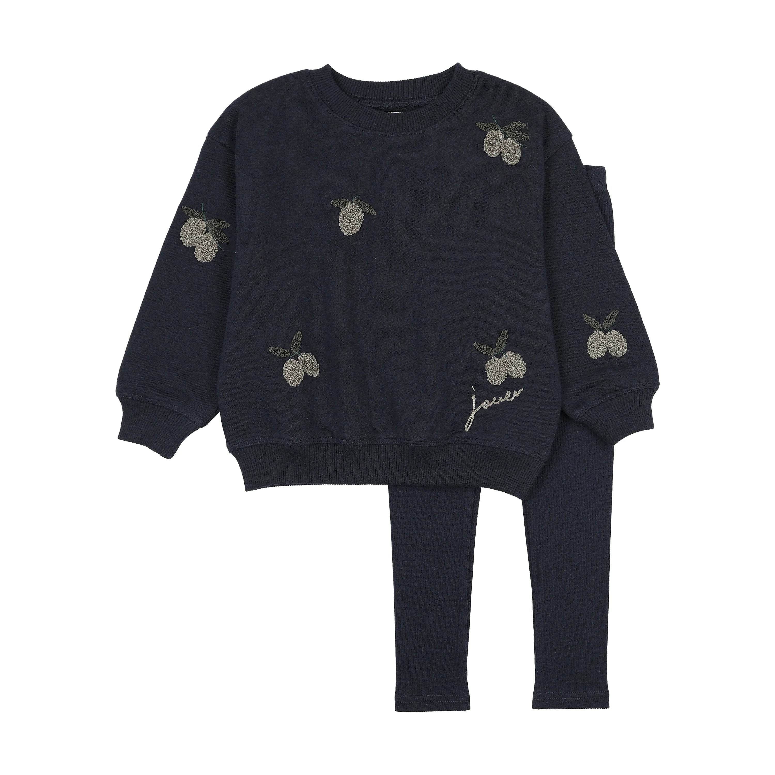 Analogie Olive Patch Sweatshirt & Pants
