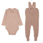 Mema Knits Knit Shabbos Overalls & Onesie