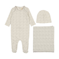 Mema Knits Fruit Print Layette Set