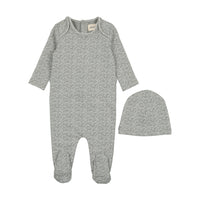 Mema Knits Fruit Print Footie & Hat