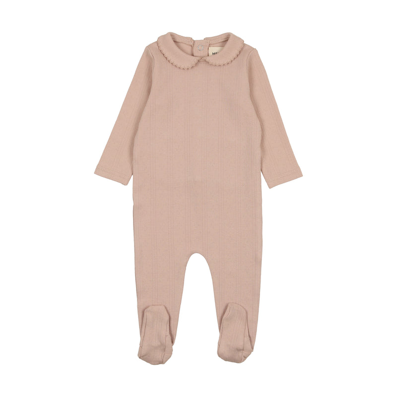 Mema Knits Pointelle Footie AW24