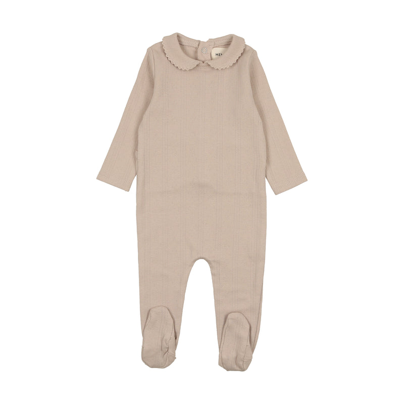 Mema Knits Pointelle Footie AW24