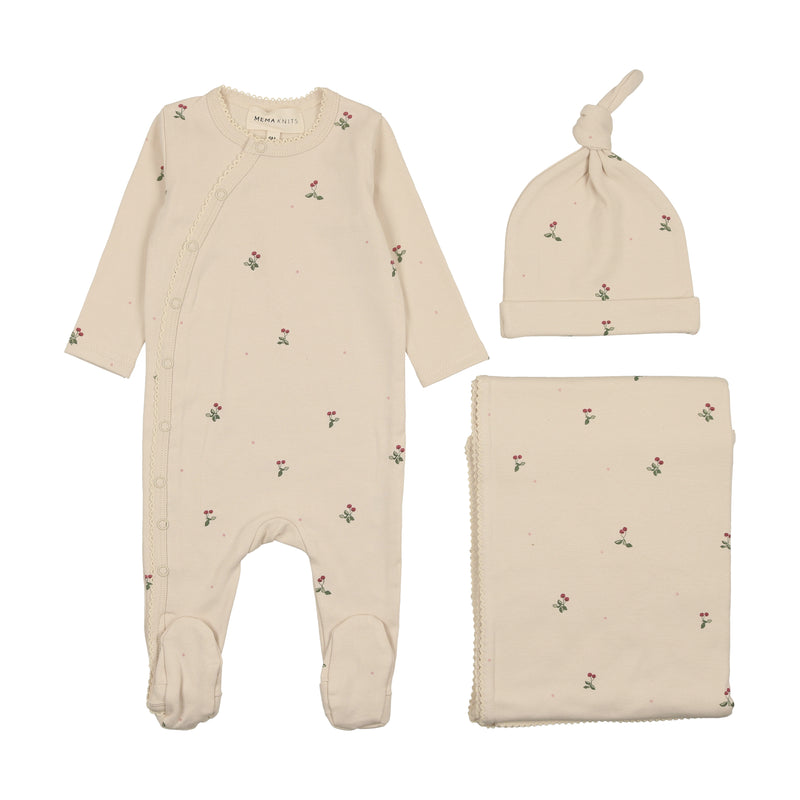 Mema Knits Picot Edge Layette Set AW24