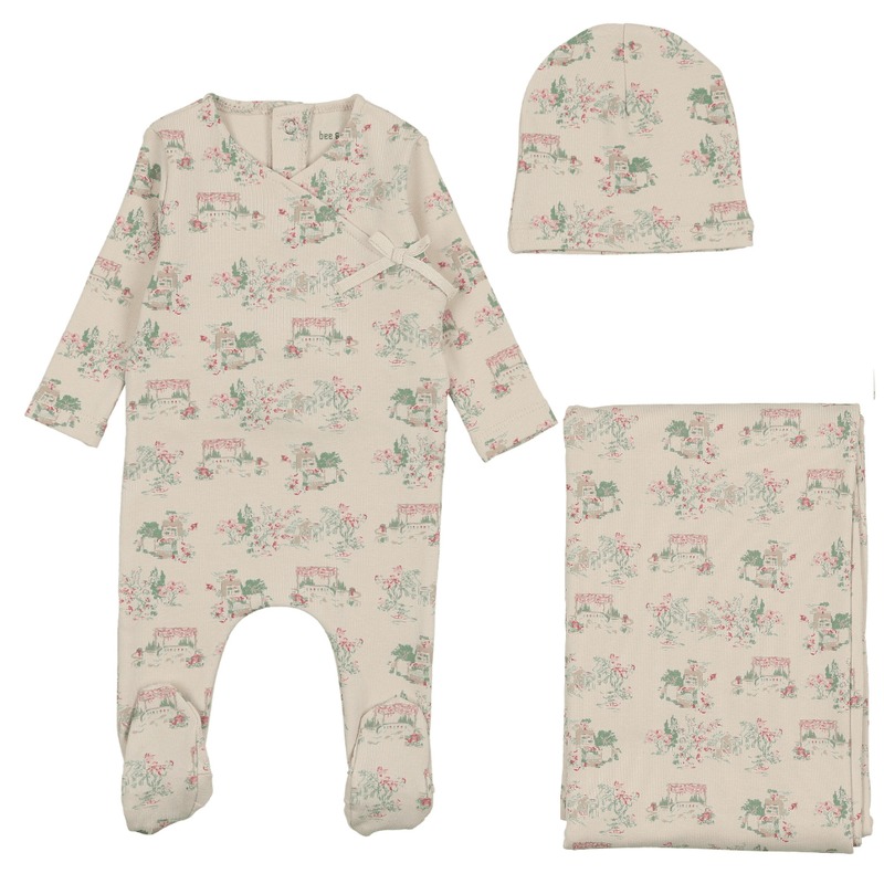 Bee & Dee Toile Layette Set