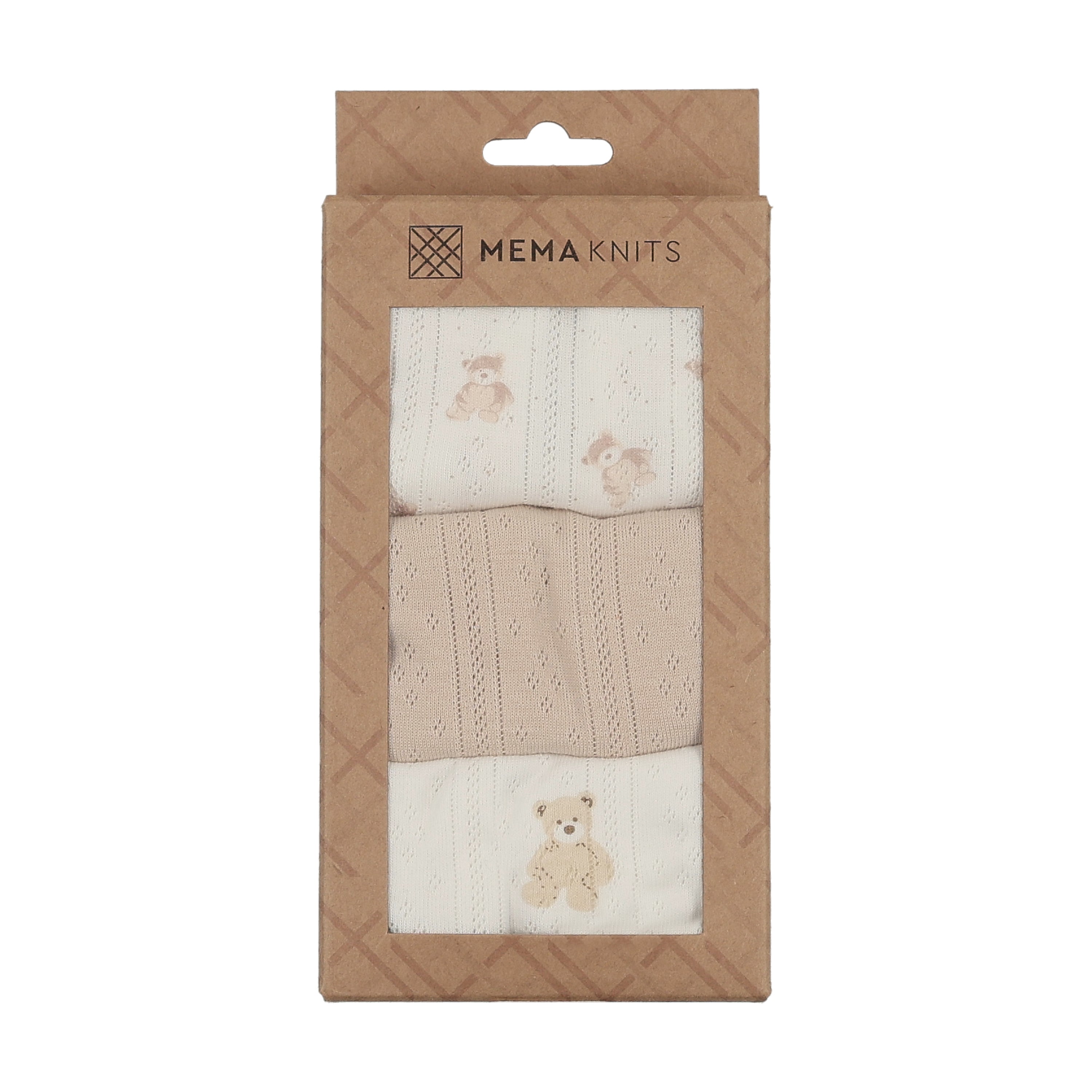 Mema Knits Pointelle Undershirts - Bear