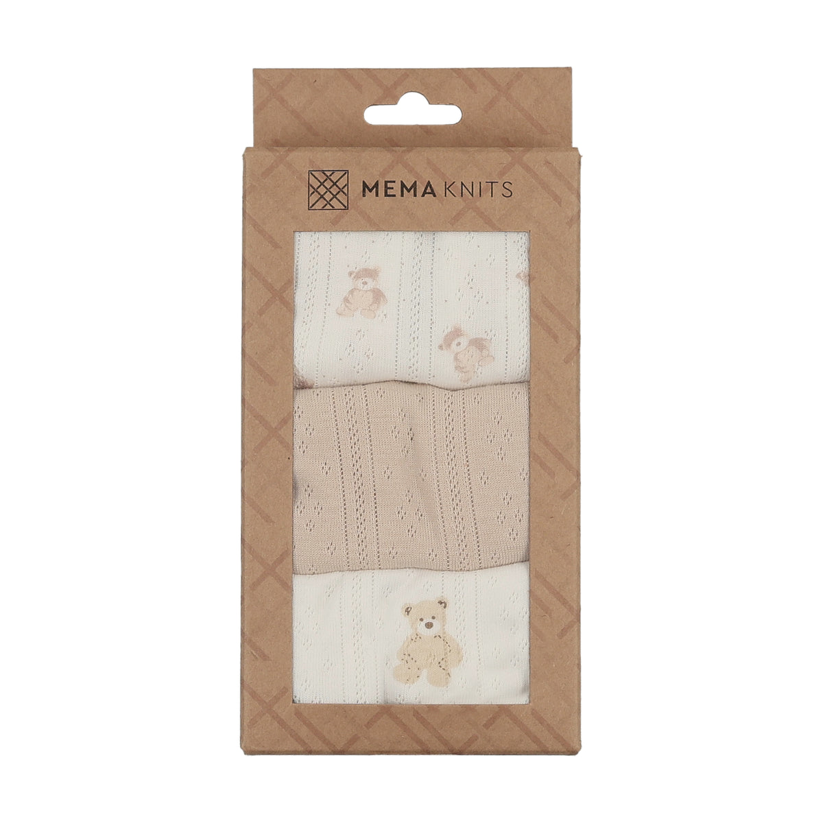 Mema Knits Pointelle Undershirts - Bear