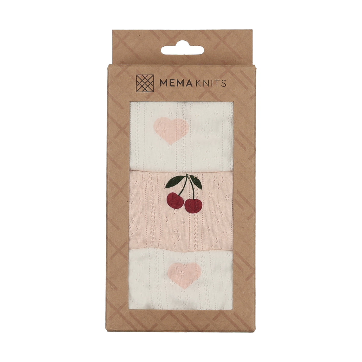 Mema Knits Pointelle Undershirts - Heart Printed