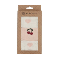 Mema Knits Pointelle Undershirts - Heart Printed