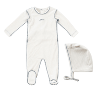 Kipp Edge Stitch Footie & Bonnet