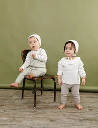 Jacqueline & Jac Flat Knit Bonnet - Natural White