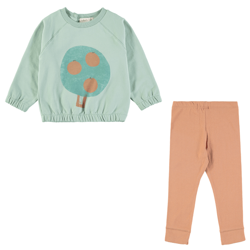 Baby Clic Orange Tree Sweatshirt & Leggings