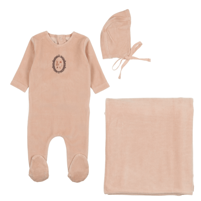 Bee & Dee Vintage Frame Layette Set - Blossom Pink Bee & Dee Vintage Frame Layette Set - Blossom Pink
