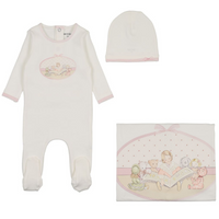 Bee & Dee Storytime Series Layette Set-Chalk White Girls