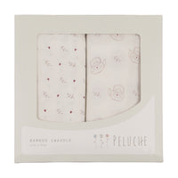 Peluche Two Pack Swaddle - Teakettle Pink