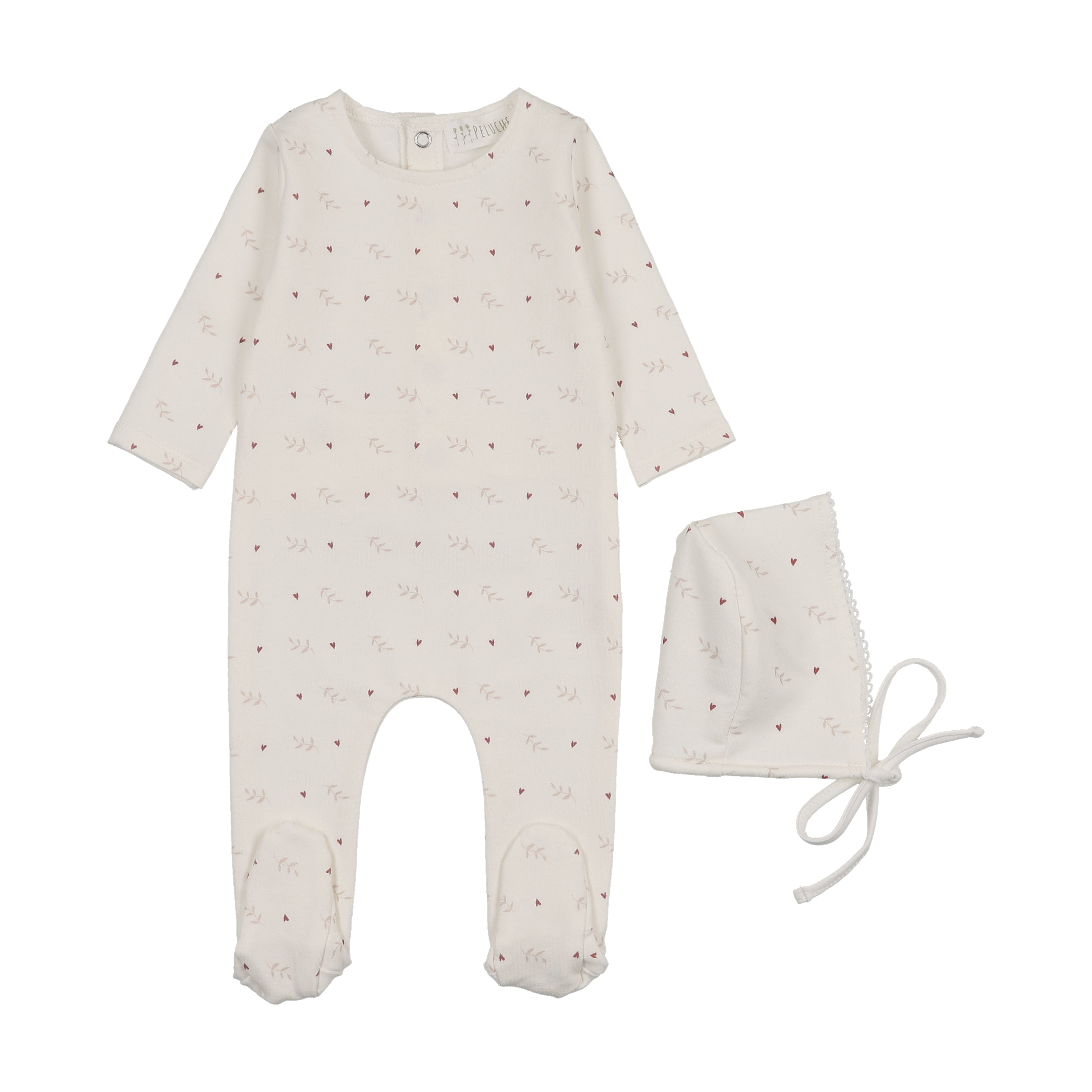 Peluche Offshoot Teakettle Footie & Hat - Pink