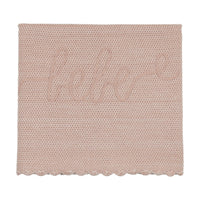 Peluche Malange Scalloped Blanket - Rose