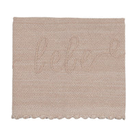 Peluche Malange Scalloped Blanket - Taupe