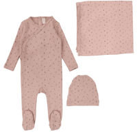 Lilette Printed Wrapover Layette Set Aw24