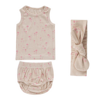 Kipp Floral Rib Tank Top & Bloomer W Headband