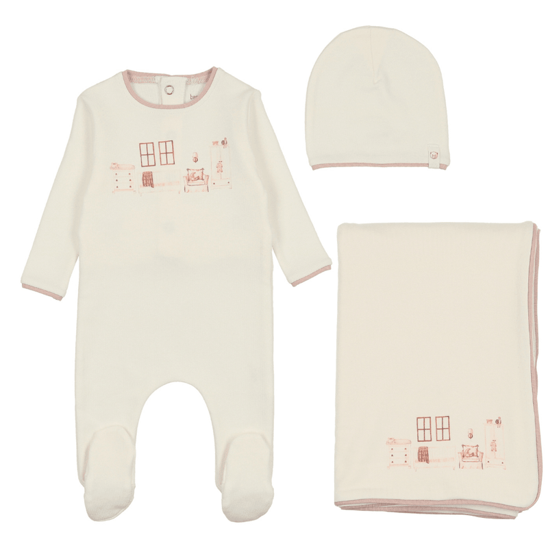 Bee & Dee Little Nursery Layette Set - Ivory Boys Bee & Dee Little Nursery Layette Set - Ivory Boys
