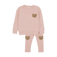 Bopop Fuzzy Bear Top & Pants Set