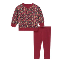 KIX Printed Flower Sweatshirt Set