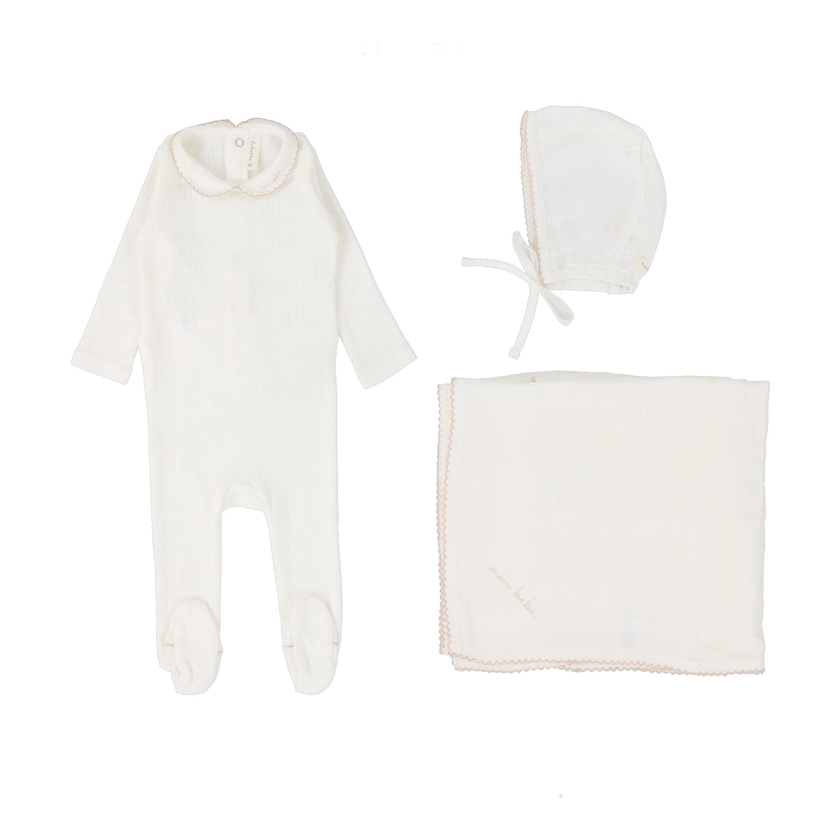 Lilette Edged Collar Layette Set