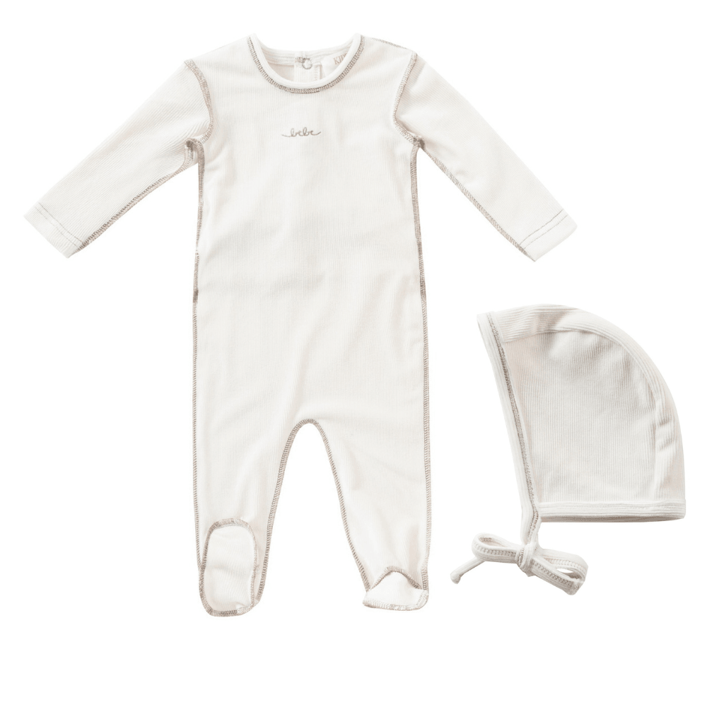 Kipp Edge Stitch Footie & Bonnet