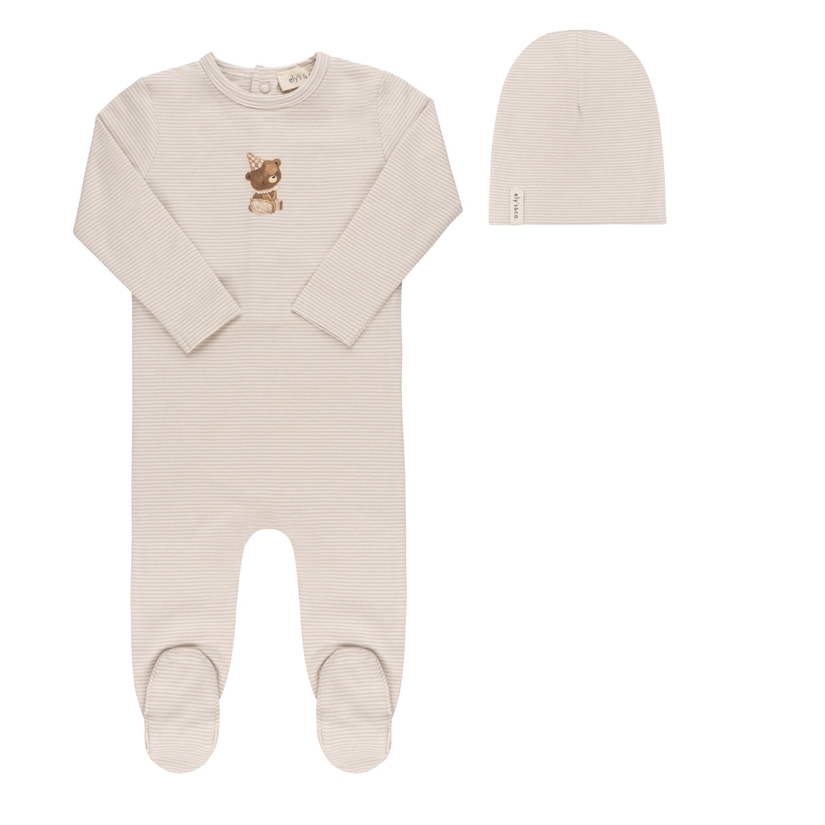 Elys & Co Bear Footie & Beanie