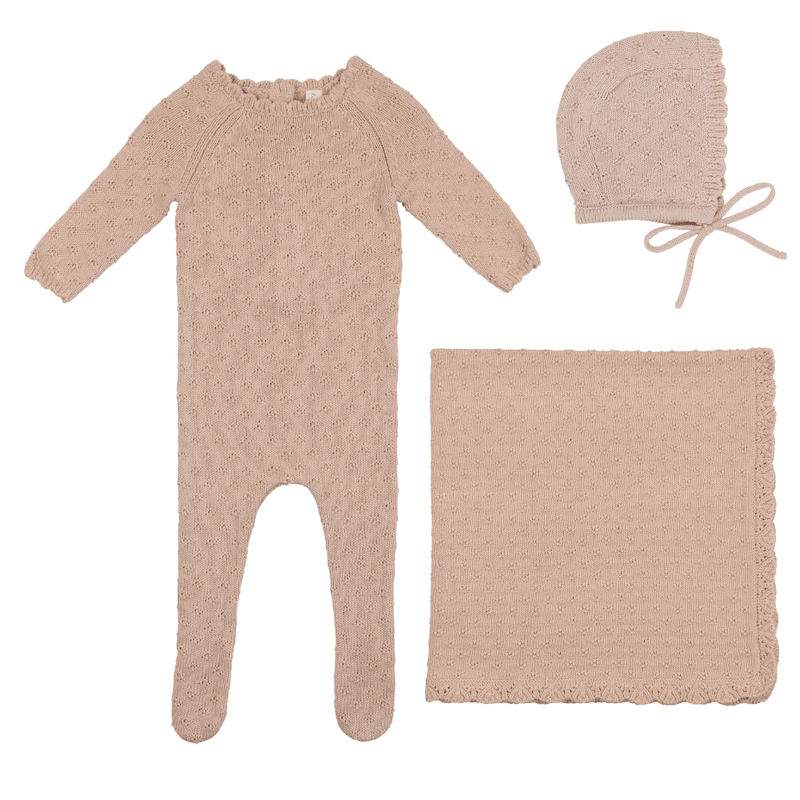 Lilette Vintage Knit Layette Set