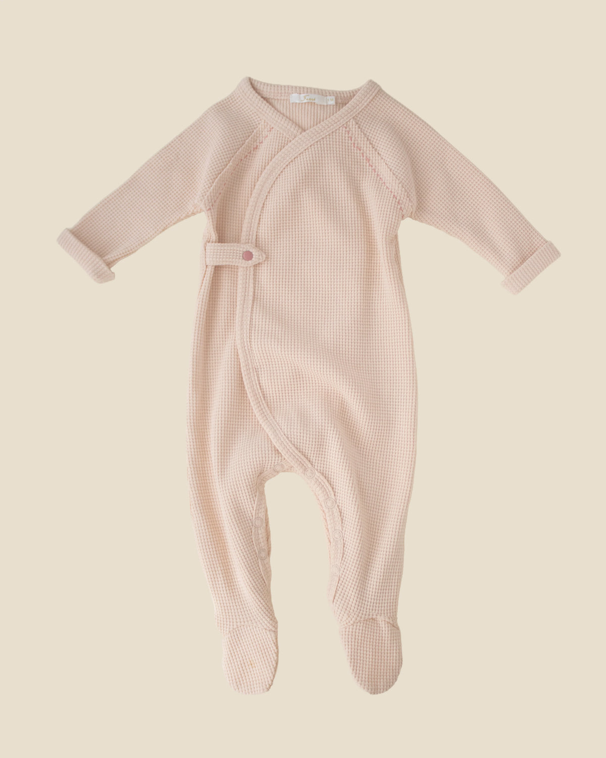 Ferne Waffle Hadagi Footie - Ballet/ecru