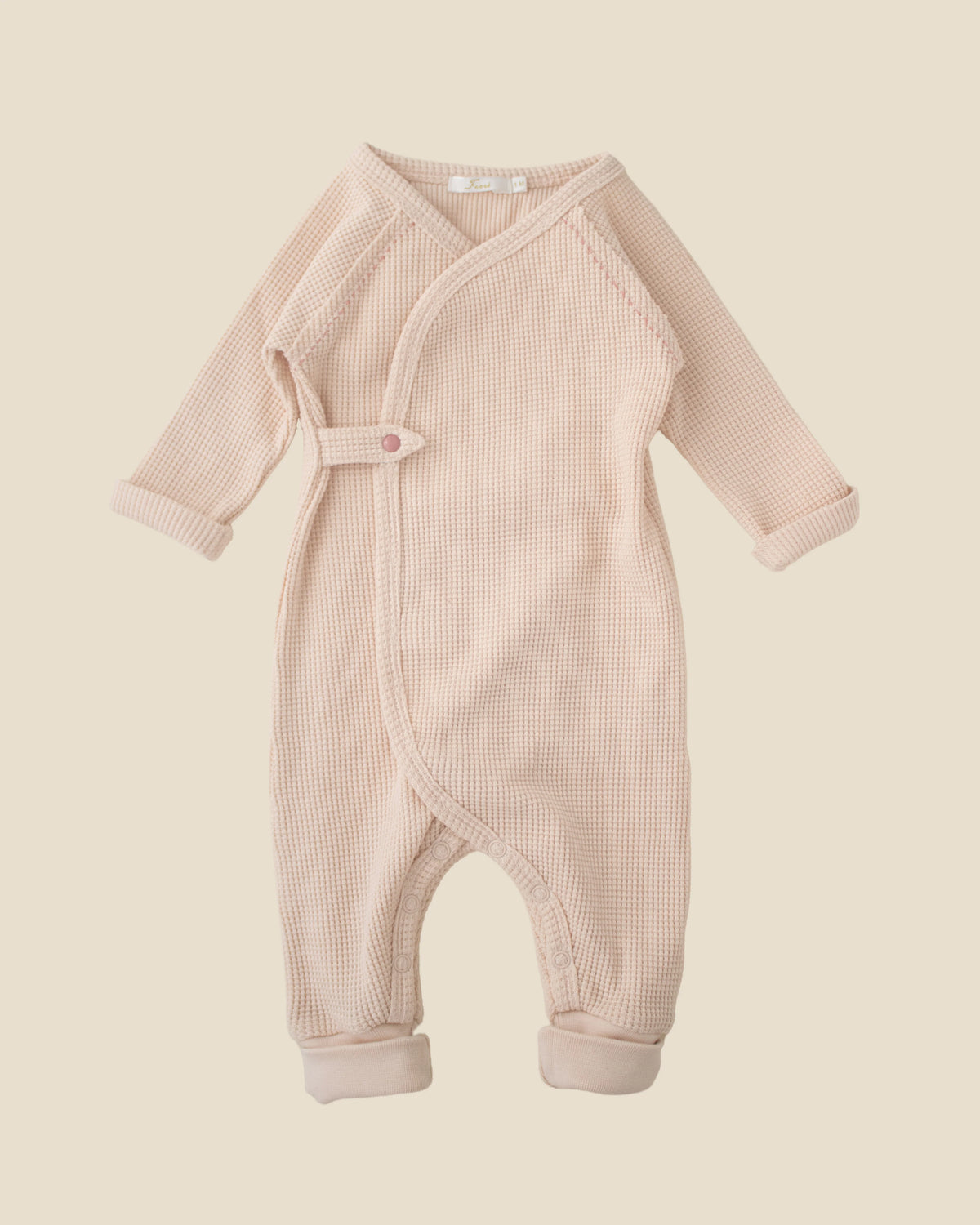 Ferne Waffle Hadagi Romper - Ballet/Ecru