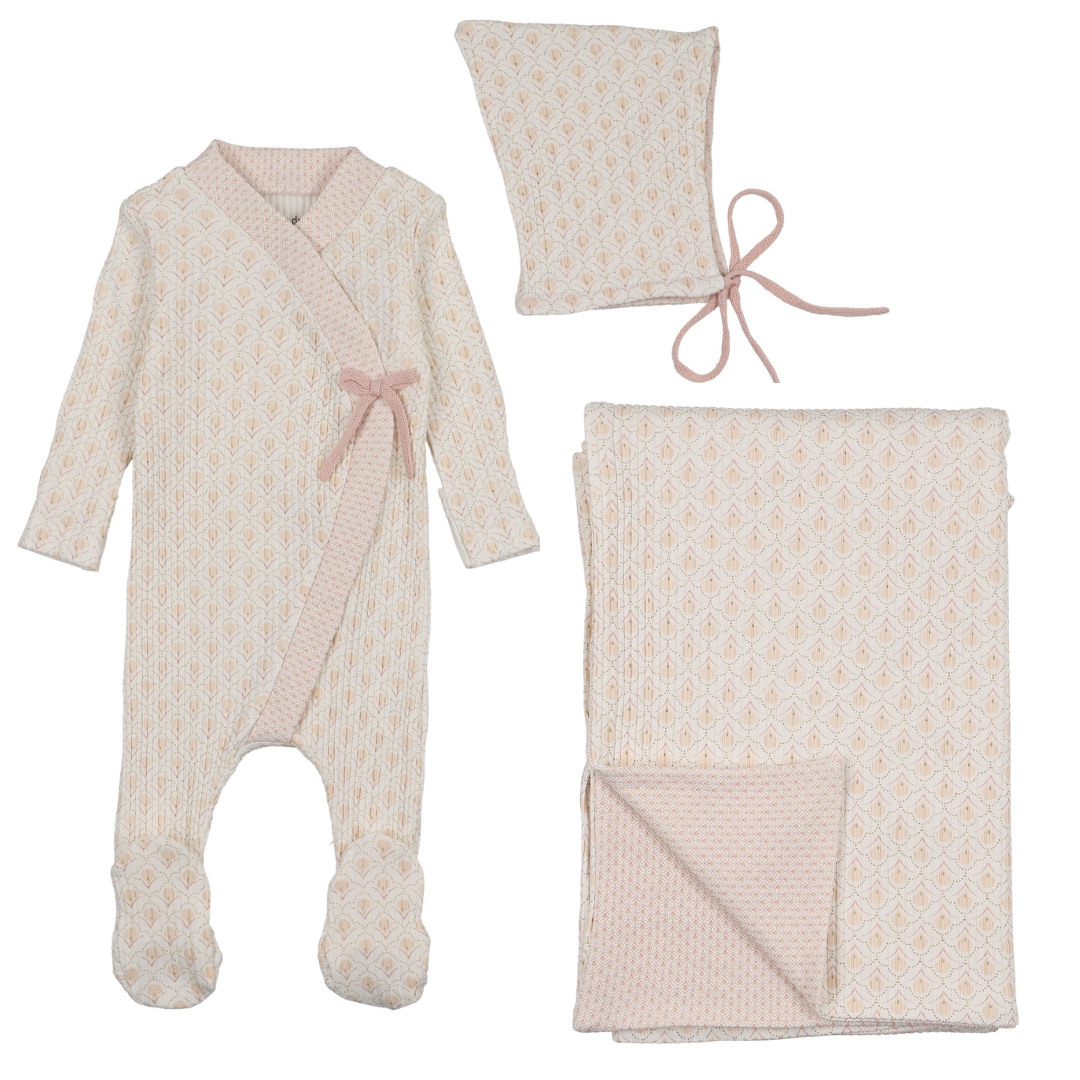 Bee & Dee Double Print Layette Set - Girls Print