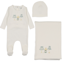 Bee & Dee Shades of Baby Layette Set -Chalk White Boys