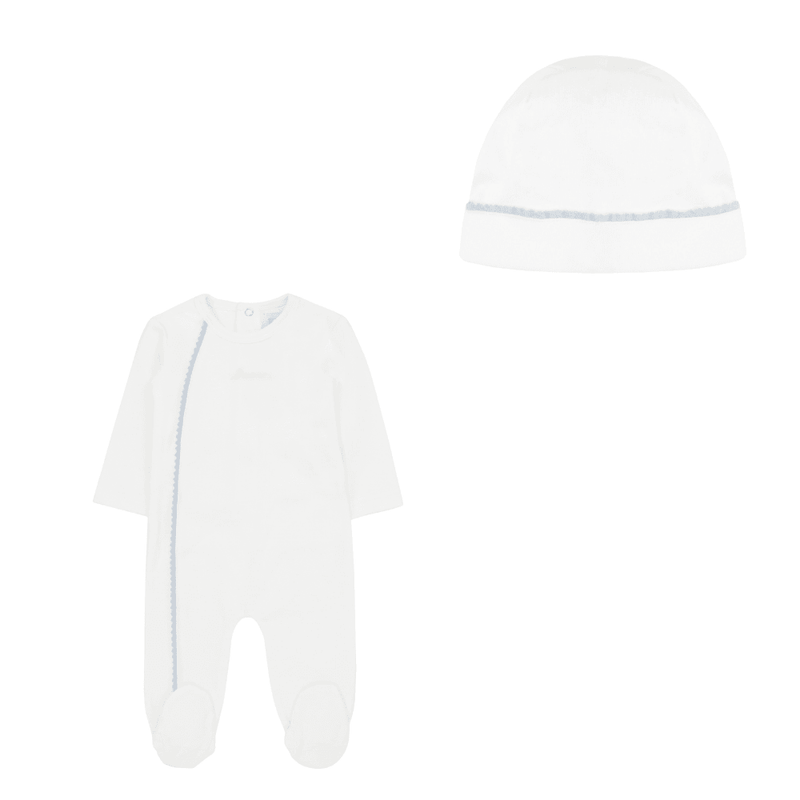 Kipp Scallop footie & hat