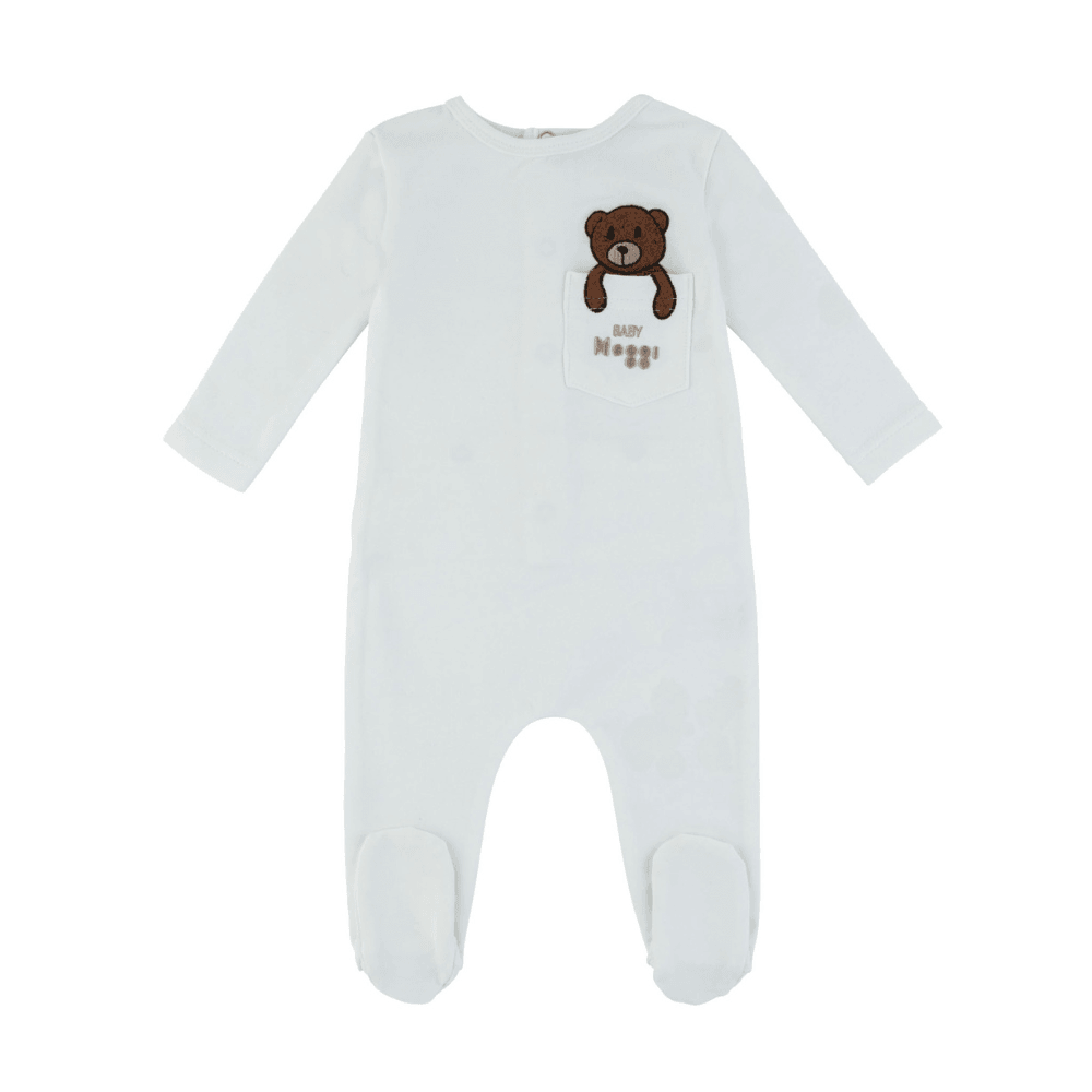 Noggi Teddy Bear Pocket Footie