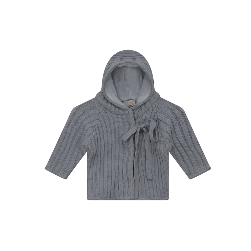 Lux Baby Wide Fishermans Rib Knit Jacket