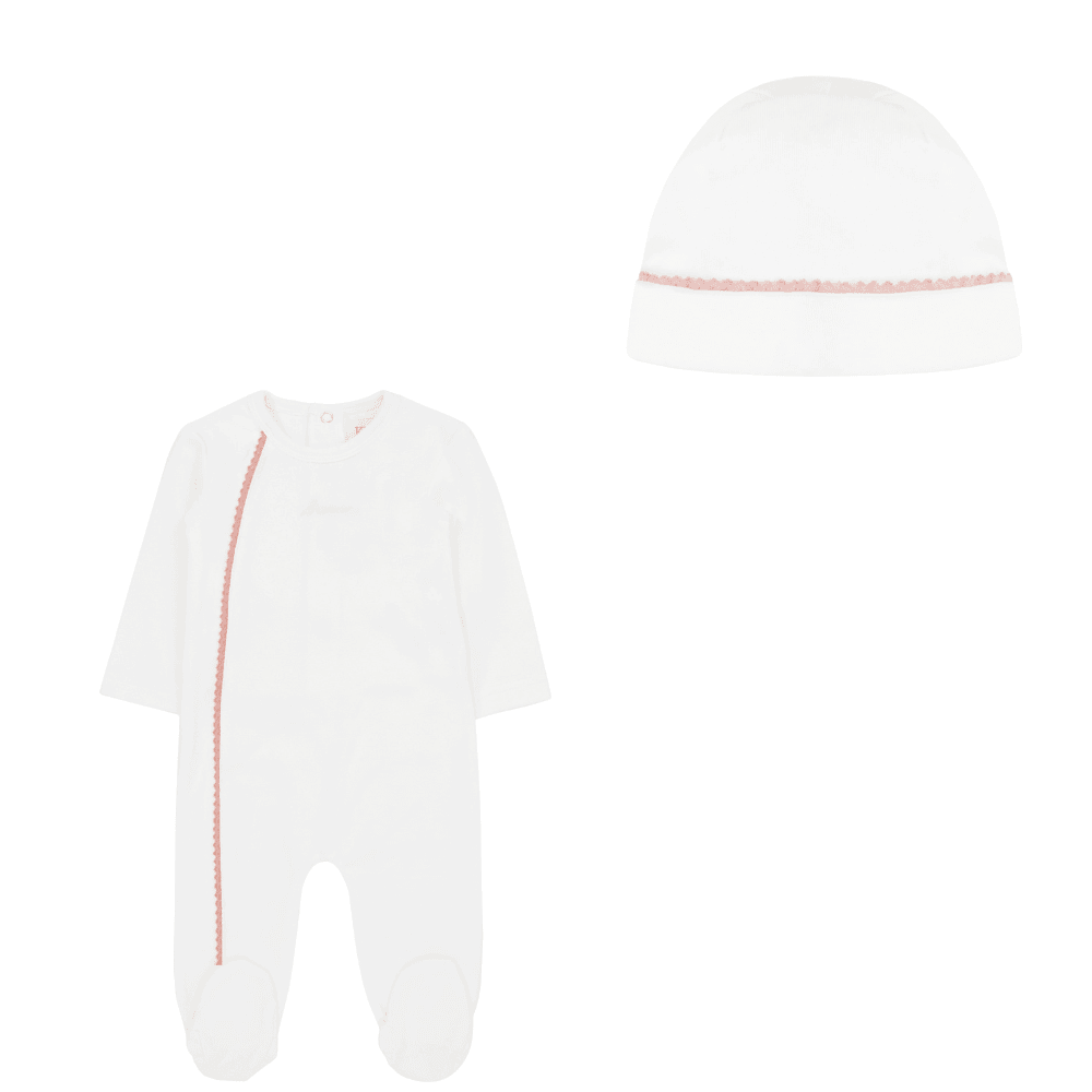 Kipp Scallop footie & hat