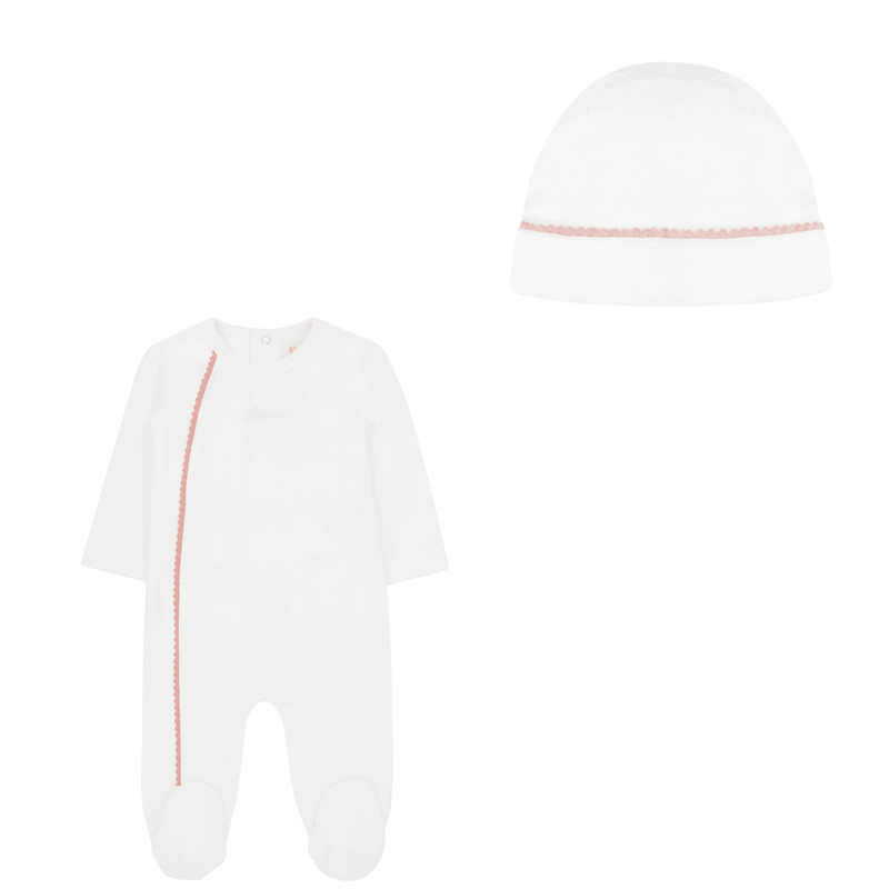 Kipp Scallop footie & hat