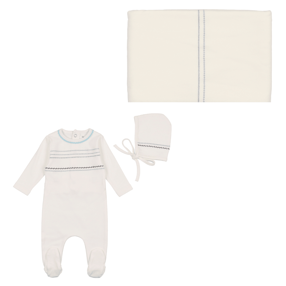 Bee & Dee Embroidered Cotton Collection Layette Set