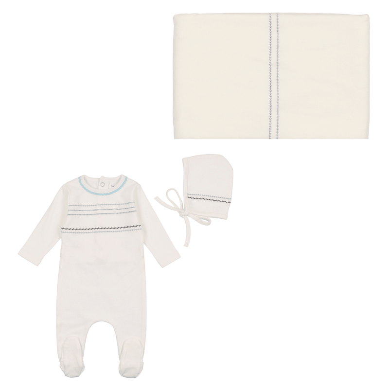 Bee & Dee Embroidered Cotton Collection Layette Set