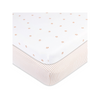 Elys & Co Pink Tulip two pack crib sheets